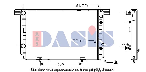 AKS DASIS radiatorius, variklio aušinimas 120940N